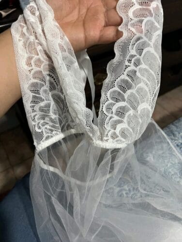 Contrast Lace Sheer Cami Nightgown photo review