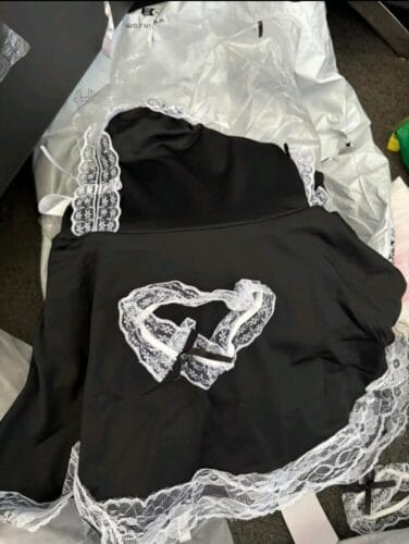 Lace Trim Maid Costume Dress With Apron photo review