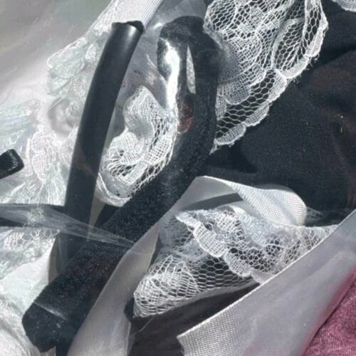 Lace Trim Maid Costume Dress With Apron photo review