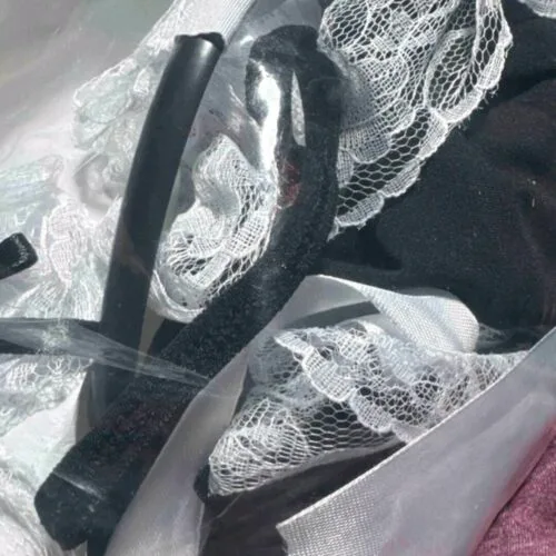 Lace Trim Maid Costume Dress With Apron photo review