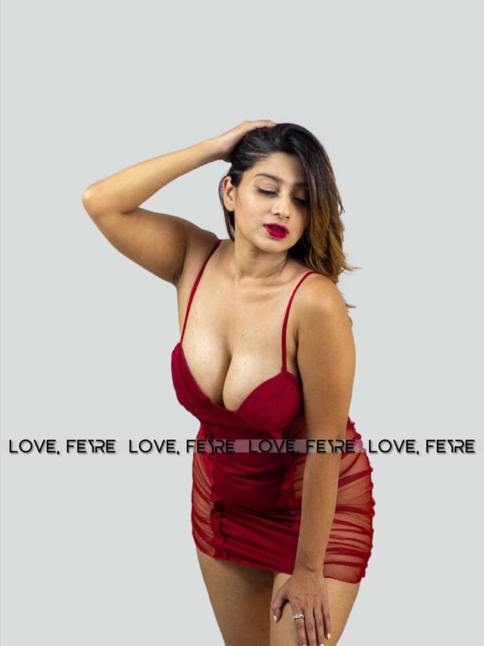 Low-Cut Seductive Transparent Nightgown