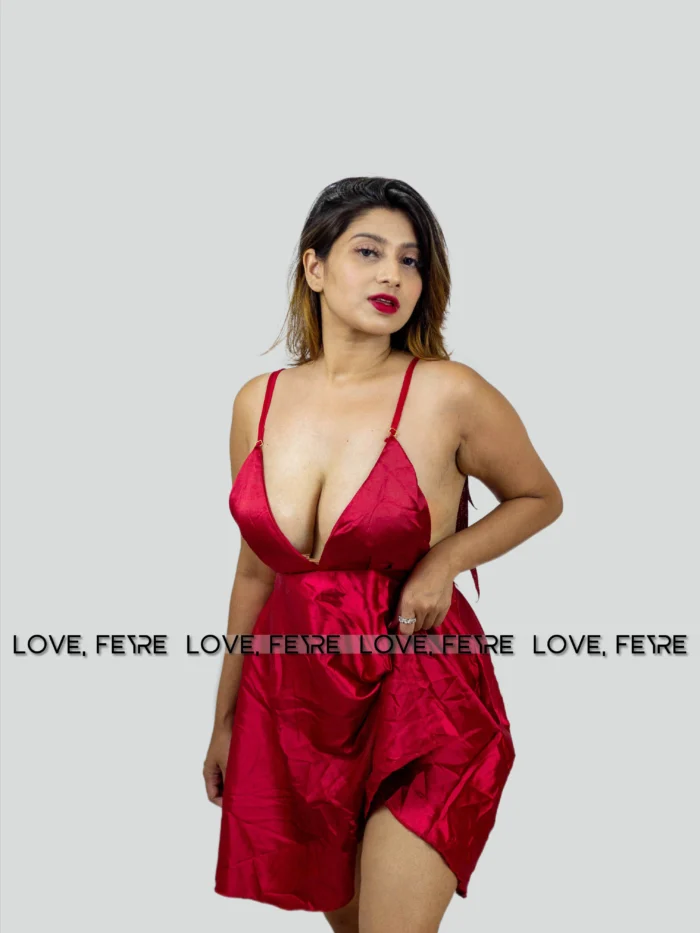 Silk Backless Angel Wings Nightgown